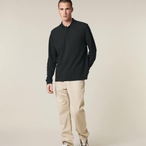 Prepster 2.0 Long Sleeve pitkähihainen pikeepaita, väri Black