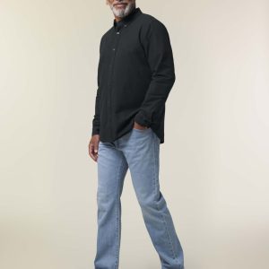 Stanley Oxford Shirt kauluspaita, väri Black